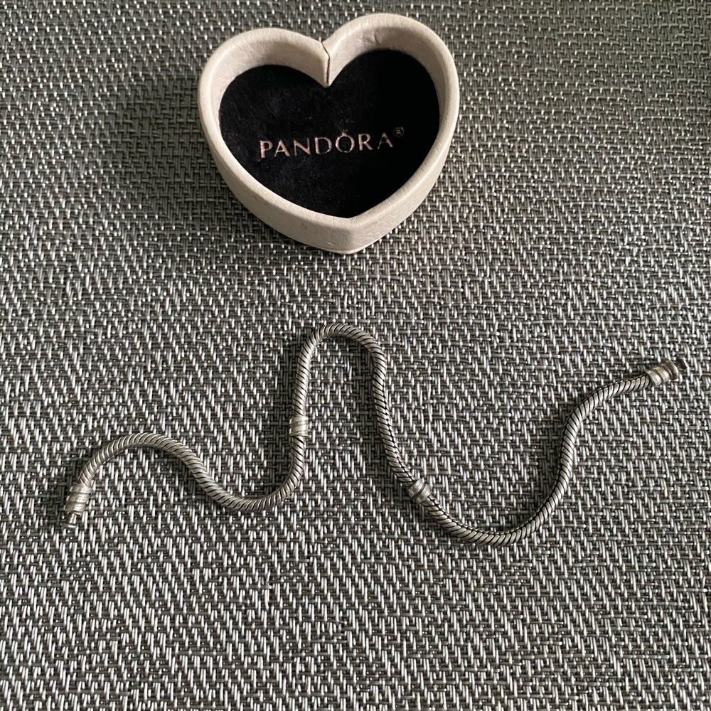Pandora sterling silver bracelet.